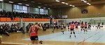 Panorama över Sunnerbohallen under en volleybollmatch mellan Ljungby och Gislaved