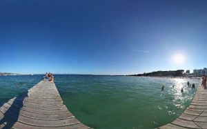 306 graders panorama från Pto de Alcudia, Mallorca